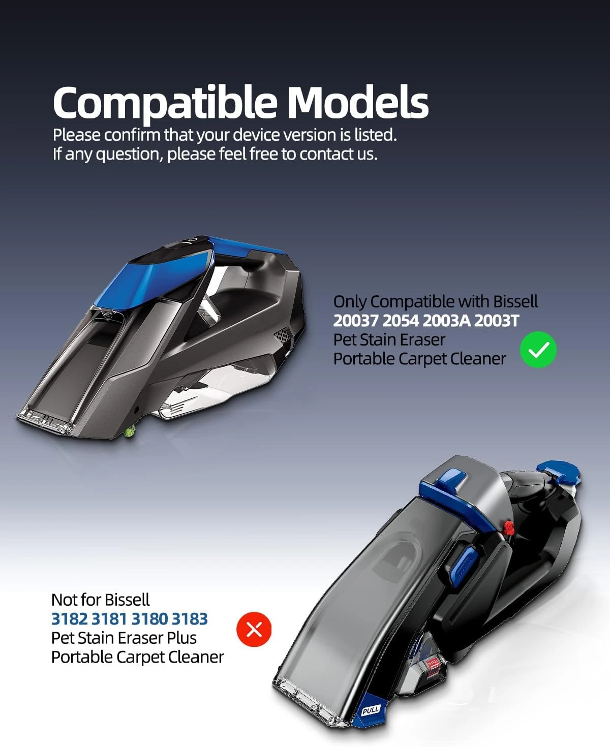 Charger Fit For Bissell Pet Stain Eraser 2003 2003A 2054 20037 2002 2002Q Cordless Portable Carpet Cleaner Vacuum 3 Charger Fit For Bissell Pet Stain Eraser 2003 2003A 2054 20037 2002 2002Q Cordless Portable Carpet Cleaner Vacuum - Image 3