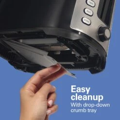 Hamilton Beach 2 Slice Extra Wide Slot Toaster With Bagel & Defrost Settings, Shade Selector, Toast Boost, Auto Shutoff, Black & Stainless Steel (22633) -Appliantrix Cheap Store 71 tzWJ ZHL. AC SL1500