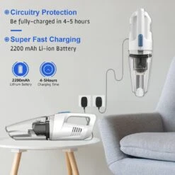 Whall Handheld Vacuum Cordless, 8500PA Hand Vacuum Cordless Rechargeable With LED Light, Wet/Dry Hand Held Vacuum Cleaner, Wireless Car Vacuum Lightweight, Portable Vacuum For Home,Car -Appliantrix Cheap Store 7102GHMqsSL. AC SL1500