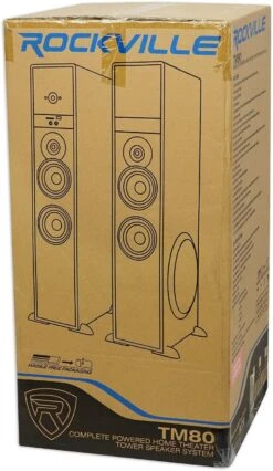 Rockville TM80C Cherry Powered Home Theater Tower Speakers 8" Sub/Bluetooth/USB 19 Rockville TM80C Cherry Powered Home Theater Tower Speakers 8" Sub/Bluetooth/USB -Appliantrix Cheap Store 710bCBeA IL. AC SL1500