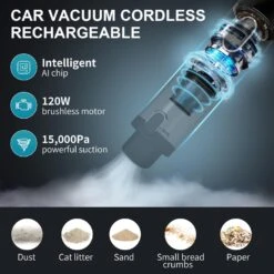 Mini Car Vacuum Cleaner,Lovyi Handheld Vacuum 15000PA Powerful Suction,Car Vacuum Cordless Rechargeable With LED Display,3 In 1 Mini Car Vacs With Blower & Inflator,Small Portable Vacuum For Car,Home 11 Mini Car Vacuum Cleaner,Lovyi Handheld Vacuum 15000PA Powerful Suction,Car Vacuum Cordless Rechargeable With LED Display,3 In 1 Mini Car Vacs With Blower & Inflator,Small Portable Vacuum For Car,Home -Appliantrix Cheap Store 711VL3lIpgL. AC SL1500