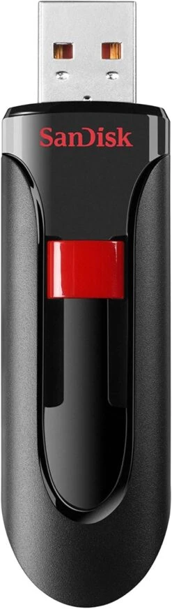 SanDisk 32GB Cruzer Glide USB 2.0 Flash Drive - SDCZ60-032G-B35, Red