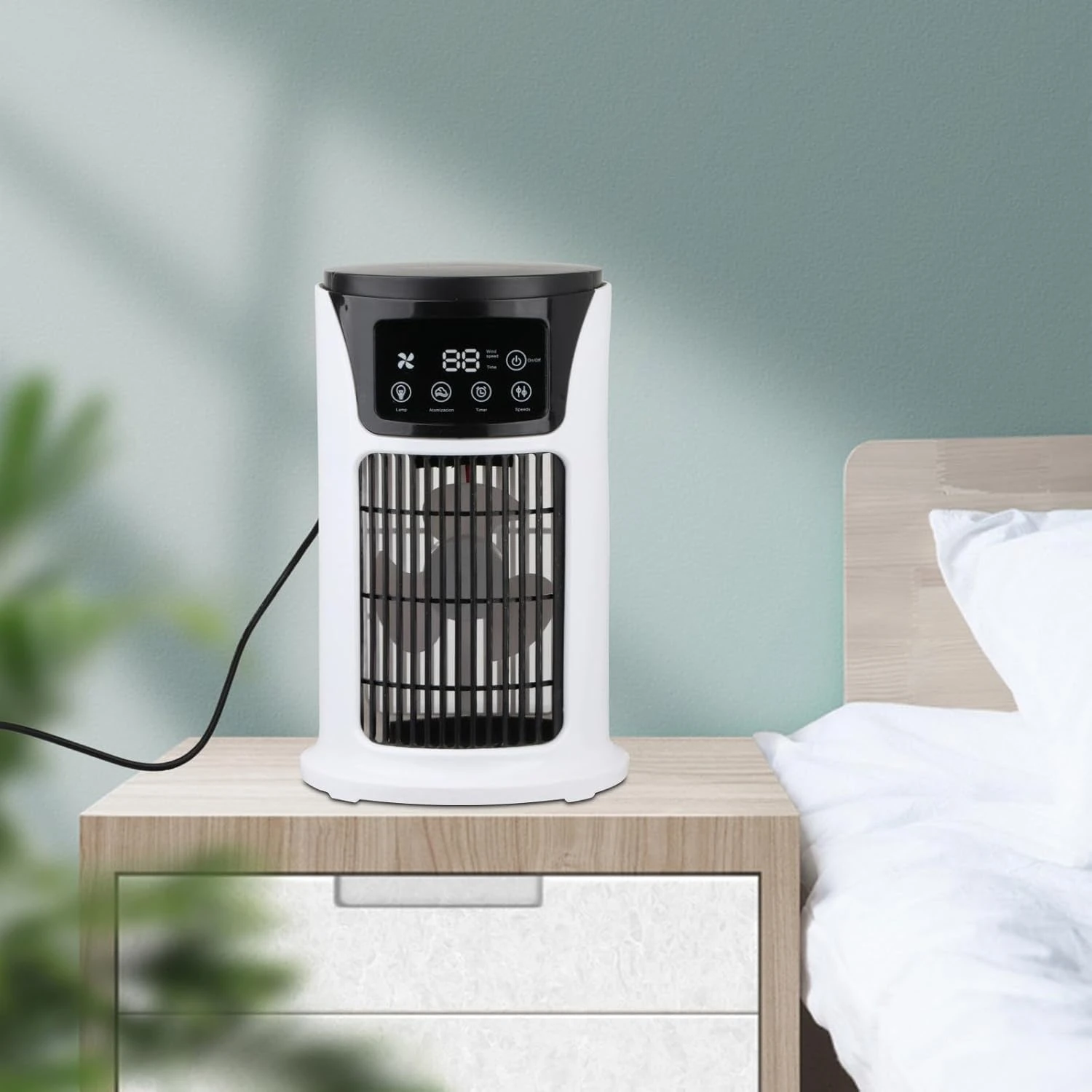 Mini Air Cooler, Air Conditioners, 6 Speeds Personal Humidifier USB 6H Timer Cooler Air Cooling Fan For Desktop Household Room 7 Mini Air Cooler, Air Conditioners, 6 Speeds Personal Humidifier USB 6H Timer Cooler Air Cooling Fan For Desktop Household Room - Image 7