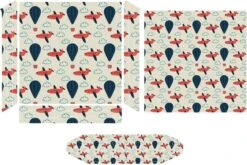 Airplane Balloon Cloud Sticker Skin For PS-4 Slim Console And Controller Full Wrap Skin Protector Cover Compatible With PS-4 Pro