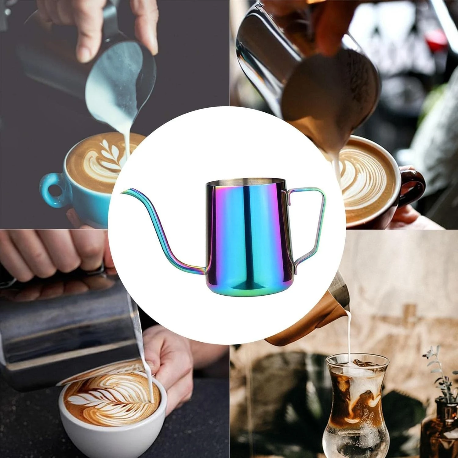 VENBER Coffee Machine Coffee Pot Coffee Maker Coffee Ear Hook Hand Brewer Stainless Steel Fine Mouth Drip Filter Household Coffee Appliances Mini Color Ear Hook Coffee Pot (Color : 250ml Rose Gold) 4 VENBER Coffee Machine Coffee Pot Coffee Maker Coffee Ear Hook Hand Brewer Stainless Steel Fine Mouth Drip Filter Household Coffee Appliances Mini Color Ear Hook Coffee Pot (Color : 250ml Rose Gold) - Image 4