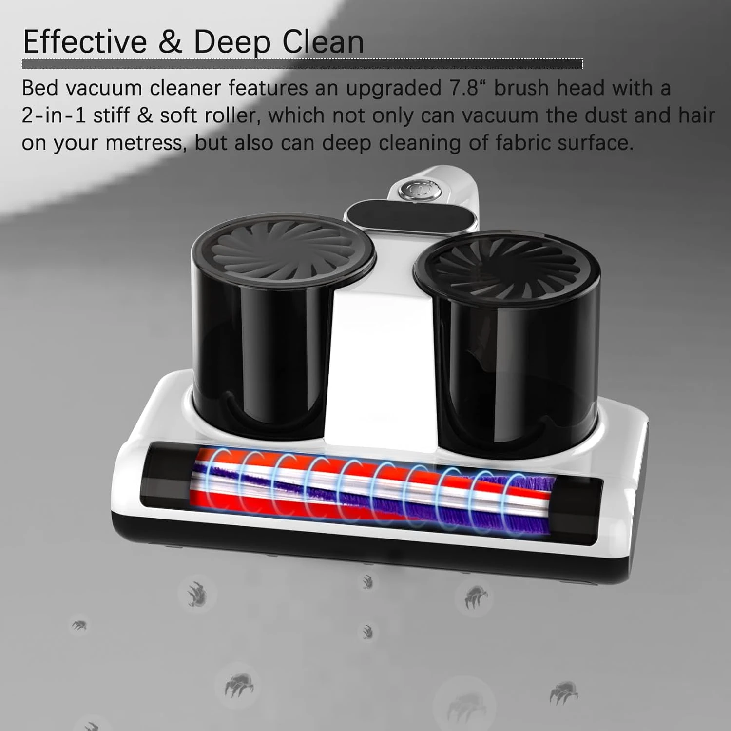 HYNSEN Bed Vacuum Cleaner, Mattress Vacuum Cleaner With UV & High Heating Tech, 12Kpa Strong Suction Handheld Vacuums Of Bed Mattress Sofas, Pet Hair And Carpets 4 HYNSEN Bed Vacuum Cleaner, Mattress Vacuum Cleaner With UV & High Heating Tech, 12Kpa Strong Suction Handheld Vacuums Of Bed Mattress Sofas, Pet Hair And Carpets - Image 4