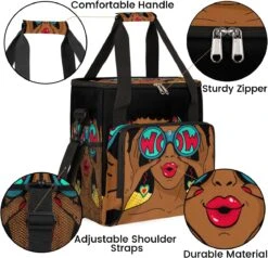 Cfpolar Coffee Maker Carrying Bag African Women Wow Travel Coffee Machine Bag Carrying Organizer Case Portable Single Serve Coffee Brewer Tote Bag Storage Bag For Camping Picnic -Appliantrix Cheap Store 714yJRaKGL. AC SL1200