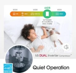 LG 10000 BTU Portable Air Conditioners Dual Inverter [2023 New] Wheels Easy Install & Mobility WiFi Enabled App Ultra-Quite Cools 450 Sq.Ft 3-in-1 Air Conditioner AC Unit Home Room White LP1022FVSM -Appliantrix Cheap Store 71556Mtle3L. AC SL1500