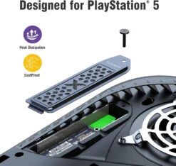 ACIDALIE Metal Cooling And Dust Proof Cover For Playstation 5 M.2 SSD Expansion Slot,Suitable For All PS5 M.2 NVMe SSD Heatsink,New Breathable Hole -Appliantrix Cheap Store 716U6zWqLZL. AC SL1500