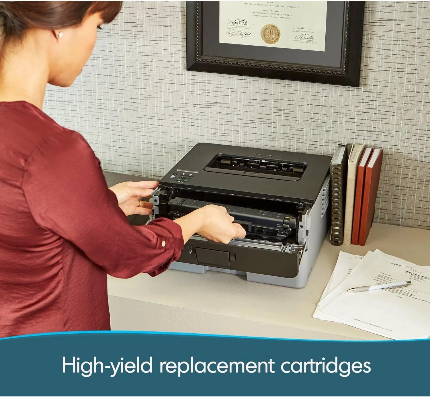 Brother Compact Monochrome Laser Printer, HL-L2350DW, Wireless Printing, Duplex Two-Sided Printing, Includes 4 Month Refresh Subscription Trial And Amazon Dash Replenishment Ready 7 Brother Compact Monochrome Laser Printer, HL-L2350DW, Wireless Printing, Duplex Two-Sided Printing, Includes 4 Month Refresh Subscription Trial And Amazon Dash Replenishment Ready - Image 7