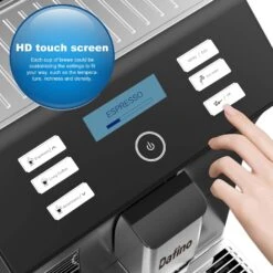 Dafino-206 Fully Automatic Espresso Machine, One Touch Coffee Machine, Stainless Steel, Black -Appliantrix Cheap Store 717rSLb EML. AC SL1500
