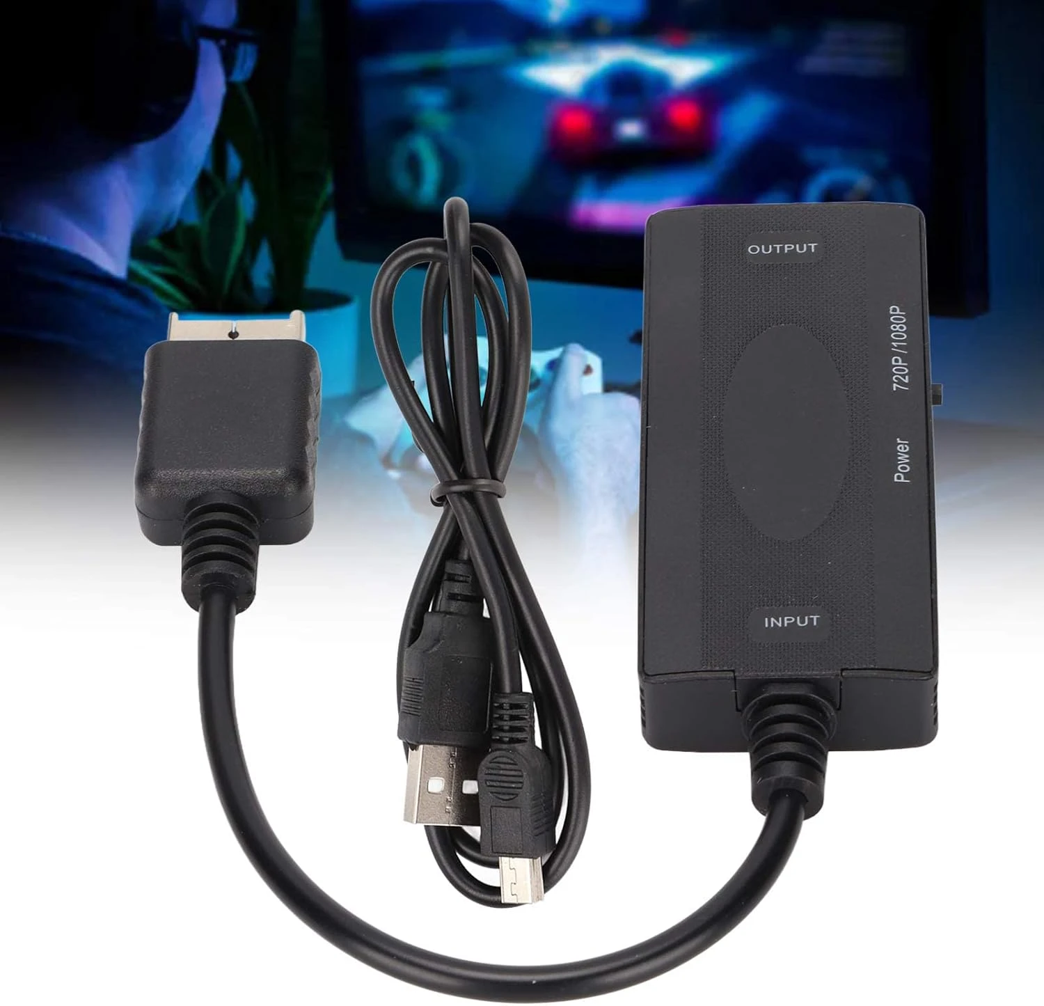 Cable For PlayStation1 2 3 Signal To Signal, Adapter Convert Cable Replacement For PS1 PS2 PS3 Game Console Connected To HDTV, Supports 16: 9, 4: 3 Output Switc 3 Cable For PlayStation1 2 3 Signal To Signal, Adapter Convert Cable Replacement For PS1 PS2 PS3 Game Console Connected To HDTV, Supports 16: 9, 4: 3 Output Switc - Image 3