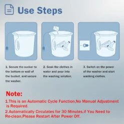 Portable Washing Machine, Portable Washing Machine For Sink, Turbine Washing Machine With USB, Suitable For Home, Business, Travel, College Room, RVApartment, White -Appliantrix Cheap Store 718Tns2aVHL. AC SL1500