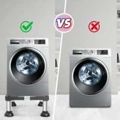 Nefish Mini Fridge Stand Height 7"-8.4" Adjustable Washer And Dryer Stand With 4 Strong Feet Heavy Duty Washing Machine Stand Base Laundry Pedestal Universal Platform For Home Appliance -Appliantrix Cheap Store 7199hvptVhL. AC SL1500