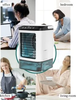 Car Air Conditioner, 900ml Water Tank,with Ice Box,3 Wind Speeds Air Cooler And Humidifier 3 Wind Speeds,Cooling Mist,7 LED Lights Air Cooler For Home For Home Travel Office 13 Car Air Conditioner, 900ml Water Tank,with Ice Box,3 Wind Speeds Air Cooler And Humidifier 3 Wind Speeds,Cooling Mist,7 LED Lights Air Cooler For Home For Home Travel Office -Appliantrix Cheap Store 719StdHQGaL. AC SL1500