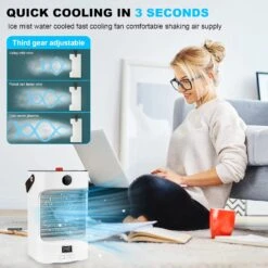 Portable Air Conditioner, Mini AC Unit Small Personal Evaporative Air Cooler, 7 Colors Light 3 Speeds, Quiet Humidifier Fan For Bedroom, Office, Car, Camping, Desk 11 Portable Air Conditioner, Mini AC Unit Small Personal Evaporative Air Cooler, 7 Colors Light 3 Speeds, Quiet Humidifier Fan For Bedroom, Office, Car, Camping, Desk -Appliantrix Cheap Store 719mTSs6ILL. AC SL1500