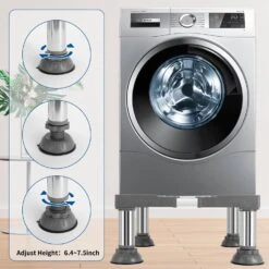 WBD WEIBIDA Mini Fridge Stand Height 7"-8.4" Universal Washer And Dryer Pedestal Adjustable Refrigerator Stand With 4 Upgraded Feet Heavy Duty Washing Machine Platform Fridge Holder For Dorm Appliance 10 WBD WEIBIDA Mini Fridge Stand Height 7"-8.4" Universal Washer And Dryer Pedestal Adjustable Refrigerator Stand With 4 Upgraded Feet Heavy Duty Washing Machine Platform Fridge Holder For Dorm Appliance -Appliantrix Cheap Store 719noumWYZL. AC SL1500