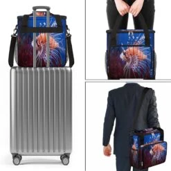 Cfpolar Coffee Maker Carrying Bag Ocean Sea Lionfish Travel Coffee Machine Bag Carrying Organizer Case Portable Single Serve Coffee Brewer Tote Bag Storage Bag For Camping Picnic -Appliantrix Cheap Store 719uQIGYkL. AC SL1200