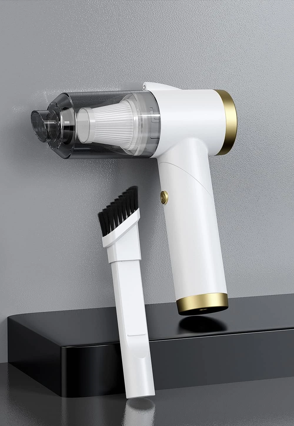 Ekbas Car Vacuum Cleaner,Handheld 9000PA Suction With LED Light Portable Vacuum Cleaner Cordless Rechargeable For Car, Home&Office(White 9 Ekbas Car Vacuum Cleaner,Handheld 9000PA Suction With LED Light Portable Vacuum Cleaner Cordless Rechargeable For Car, Home&Office(White - Image 9