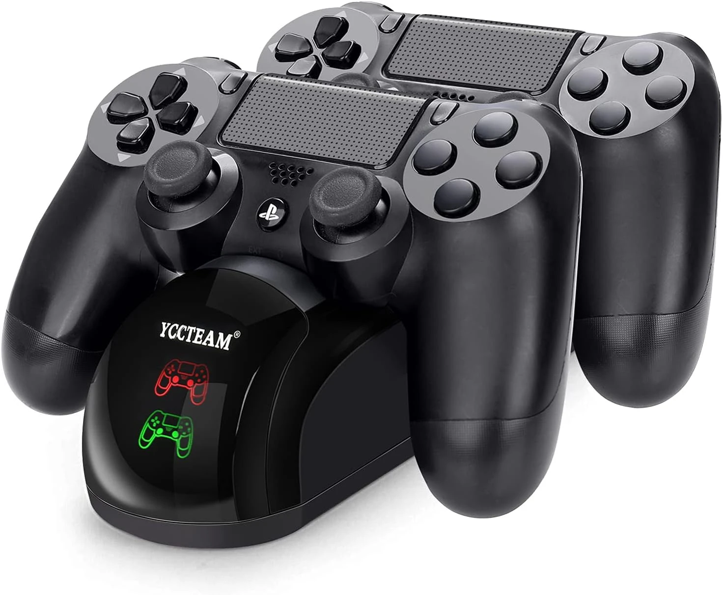 PS4 Controller Charger Dock Station, 1.8 Hrs Fast Charging PS4 Charging Station, PS4 Charging Station With LED Indicator Charging Chip, Dual USB PS4 Charger Dock For PS4/PS4 Slim/PS4 Pro Charger 1 PS4 Controller Charger Dock Station, 1.8 Hrs Fast Charging PS4 Charging Station, PS4 Charging Station With LED Indicator Charging Chip, Dual USB PS4 Charger Dock For PS4/PS4 Slim/PS4 Pro Charger