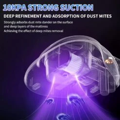GENERIC Mattress Vacuum Cleaner,Handheld UV Bed Vacuum,Cable Mite Remover Cleaning Machine With 11KPa Powerful Suction，Effectively Removes Dust, Tiny Particles And Pollen -Appliantrix Cheap Store 71ALvzCJPCL. AC SL1500