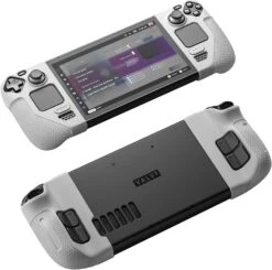 JSAUX Silicone Grip Protection Case Compatible For Steam Deck, Steam Deck GripSkin, GripArmor Silicone Sleeve Set (one Left And One Right) - GP0016 Grey