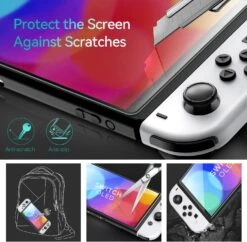 Ivoler [4 Pack Tempered Glass Screen Protector Designed For Nintendo Switch OLED Model 2021 With [Alignment Frame] Transparent HD Clear[Updated Version] Screen Protector For Nintendo Switch OLED 7'' -Appliantrix Cheap Store 71BOYQujHGL. AC SL1500