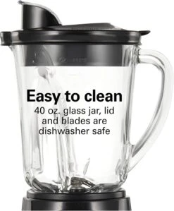 Hamilton Beach Power Elite Wave Action Blender-for Shakes & Smoothies, Puree, Crush Ice, 40 Oz Glass Jar, 12 Functions, Stainless Steel Ice Sabre-Blades, Black (58148A) 13 Hamilton Beach Power Elite Wave Action Blender-for Shakes & Smoothies, Puree, Crush Ice, 40 Oz Glass Jar, 12 Functions, Stainless Steel Ice Sabre-Blades, Black (58148A) -Appliantrix Cheap Store 71C9ecB5P2L. AC SL1500