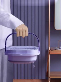 Wakatipu Foldable Washing Machine, 8L High Capacity Mini Washer, With 3 Modes Deep Cleaning,Half Automatic Small Washer For Baby Clothes Underwear Or Small Items,RV Travel Laundry (ABS Purple) 13 Wakatipu Foldable Washing Machine, 8L High Capacity Mini Washer, With 3 Modes Deep Cleaning,Half Automatic Small Washer For Baby Clothes Underwear Or Small Items,RV Travel Laundry (ABS Purple) -Appliantrix Cheap Store 71CX91mtNRL. AC SL1500
