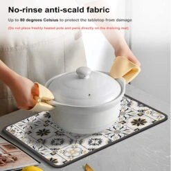 Dish Drying Mat For Kitchen Counter-Coffee Bar Accessories Fit Under Coffee Maker Coffee Machine Coffee Pot Espresso Machine Dish Rack (Yellow Navy Print, 12 X 16 Inch) 10 Dish Drying Mat For Kitchen Counter-Coffee Bar Accessories Fit Under Coffee Maker Coffee Machine Coffee Pot Espresso Machine Dish Rack (Yellow Navy Print, 12 X 16 Inch) -Appliantrix Cheap Store 71CZ0S7NZ1L. AC SL1500