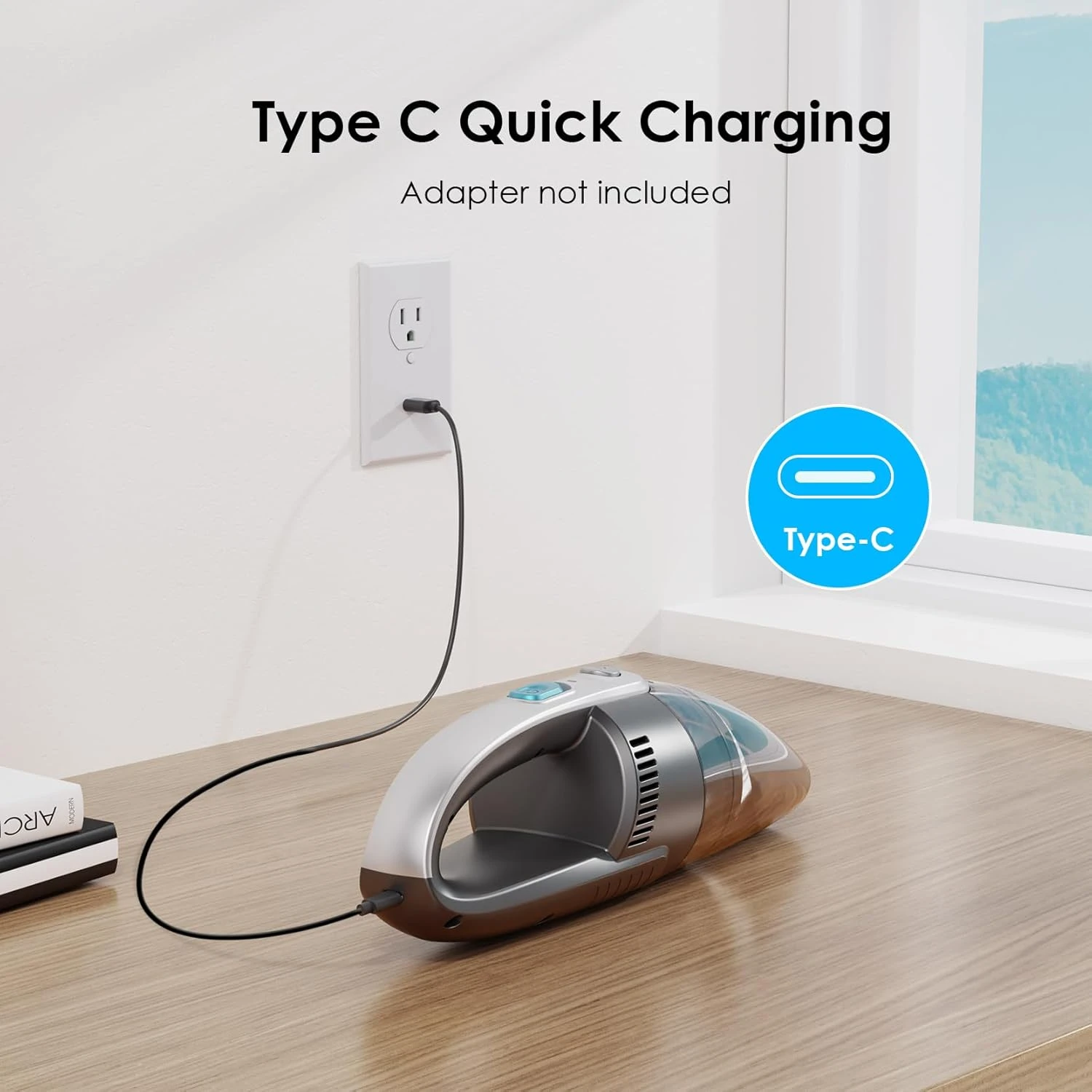 Oraimo Handheld Vacuum Cleaner, Hand Held Cordless Rechargeable, Car Vacuum Cleaner With Long Runtime / 3.5 H Quick Charge, Lightweight Enough For Home, Kitchen And Car Cleaning (Grey) 8 Oraimo Handheld Vacuum Cleaner, Hand Held Cordless Rechargeable, Car Vacuum Cleaner With Long Runtime / 3.5 H Quick Charge, Lightweight Enough For Home, Kitchen And Car Cleaning (Grey) - Image 8