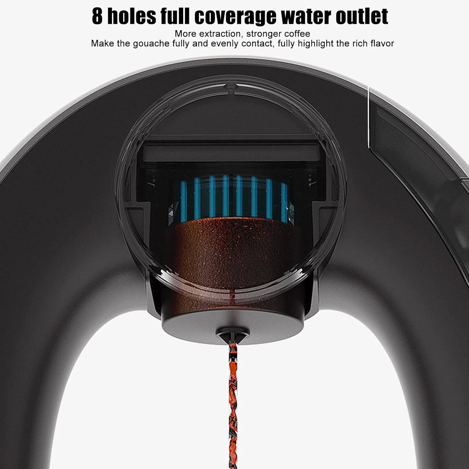 NDNCZDHC Small Coffee Maker, Mini Drip Coffee Maker With 240ml Water Tank, Constant Temperature Coffee Machine For Home And Office 3 NDNCZDHC Small Coffee Maker, Mini Drip Coffee Maker With 240ml Water Tank, Constant Temperature Coffee Machine For Home And Office - Image 3