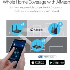 ASUS RT-AX55 (AX1800) Dual Band WiFi 6 Extendable Router, Subscription-free Network Security, Instant Guard, Parental Controls, Built-in VPN, AiMesh Compatible, Gaming & Streaming, Smart Home, Black 14 ASUS RT-AX55 (AX1800) Dual Band WiFi 6 Extendable Router, Subscription-free Network Security, Instant Guard, Parental Controls, Built-in VPN, AiMesh Compatible, Gaming & Streaming, Smart Home, Black -Appliantrix Cheap Store 71E7ebVOT8L. AC SL1500