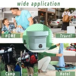 Portable Washing Machine, Foldable Mini Washing Machine For Socks, Baby Clothes, Towels, Underwear Or Delicate Items, Ideal For Apartment, Dorm, Camping, RV Travel And More (blue) -Appliantrix Cheap Store 71EJcH9K0WL. AC SL1500