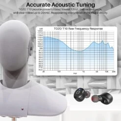 TOZO T10 Bluetooth 5.3 Wireless Earbuds With Wireless Charging Case IPX8 Waterproof Stereo Headphones In Ear Built In Mic Headset Premium Sound With Deep Bass For Sport Black -Appliantrix Cheap Store 71F5A2AsJPL. AC SL1500