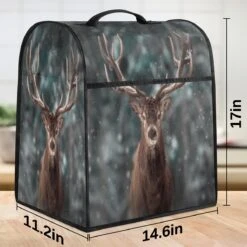 Bardic Snow Forest Male Deer Coffee Machine Dust Cover Animal Deer Stand Mixer Dust Cover Stand Mixer Cover Waterproof,Easy To Clean,Multi-Pocket -Appliantrix Cheap Store 71FQEuZjzyL. AC SL1200