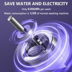 Portable Washing Machine And Dryer Combo, 8L Mini Folding Washing Machine Portable With Disinfection Function, Small Portable Washer And Dryer Combo For Apartments, Dorm, Camping, RV, Travel Laundry -Appliantrix Cheap Store 71FTHtp89vL. AC SL1500