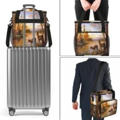 Cfpolar Coffee Maker Carrying Bag Sunset River Fall Deer Travel Coffee Machine Bag Carrying Organizer Case Portable Single Serve Coffee Brewer Tote Bag Storage Bag For Camping Picnic 15 Cfpolar Coffee Maker Carrying Bag Sunset River Fall Deer Travel Coffee Machine Bag Carrying Organizer Case Portable Single Serve Coffee Brewer Tote Bag Storage Bag For Camping Picnic -Appliantrix Cheap Store 71FmbV3OvL. AC SL1200