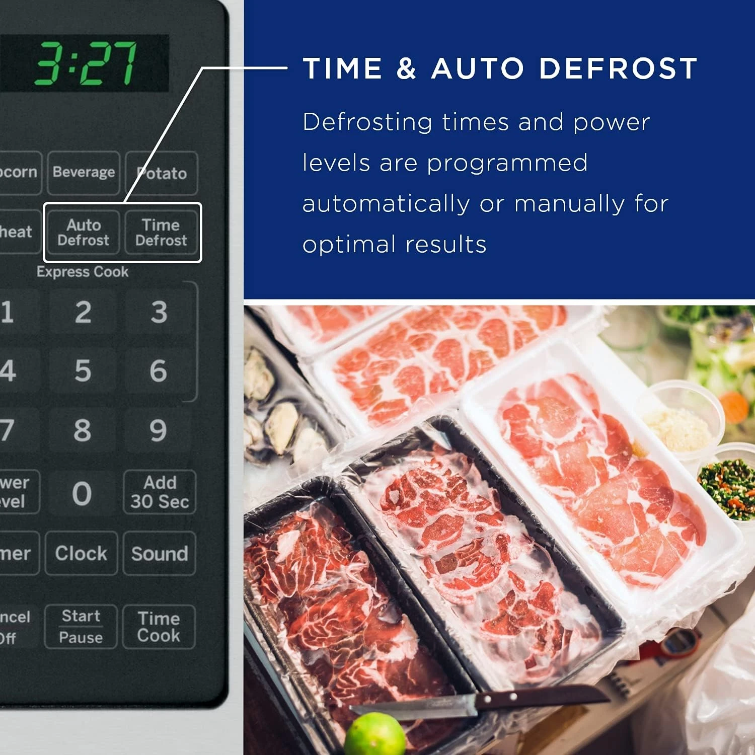 GE Countertop Microwave Oven | 0.7 Cubic Feet Capacity, 700 Watts | Kitchen Essentials For The Countertop Or Dorm Room | Stainless Steel 4 GE Countertop Microwave Oven | 0.7 Cubic Feet Capacity, 700 Watts | Kitchen Essentials For The Countertop Or Dorm Room | Stainless Steel - Image 4