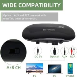 Retekess TA005 Wireless Headphones For TV Watching, TV Headphones Stereo With Transmitter, Support A/B Channel, AUX, RCA And Optical Input, Ideal For Seniors -Appliantrix Cheap Store 71FoKfPLwqL. AC SL1500