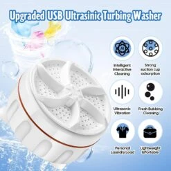 Travel Washing Machine, Usb Rechargeable Spinner Washing Machine, 3.54 Inches Small Portable Washing Machines, Environment Friendly Compact Spinning Washing Machine For Home Travel College Dorm Hotel -Appliantrix Cheap Store 71FvoWBvGoL. AC SL1500