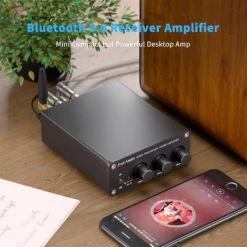 Fosi Audio BT20A Bluetooth 5.0 Stereo Audio 2 Channel Amplifier Receiver Mini Hi-Fi Class D Integrated Amp 2.0 CH For Home Speakers 100W X 2 With Bass And Treble Control TPA3116 (with Power Supply) -Appliantrix Cheap Store 71FwuHYIwZL. AC SL1500