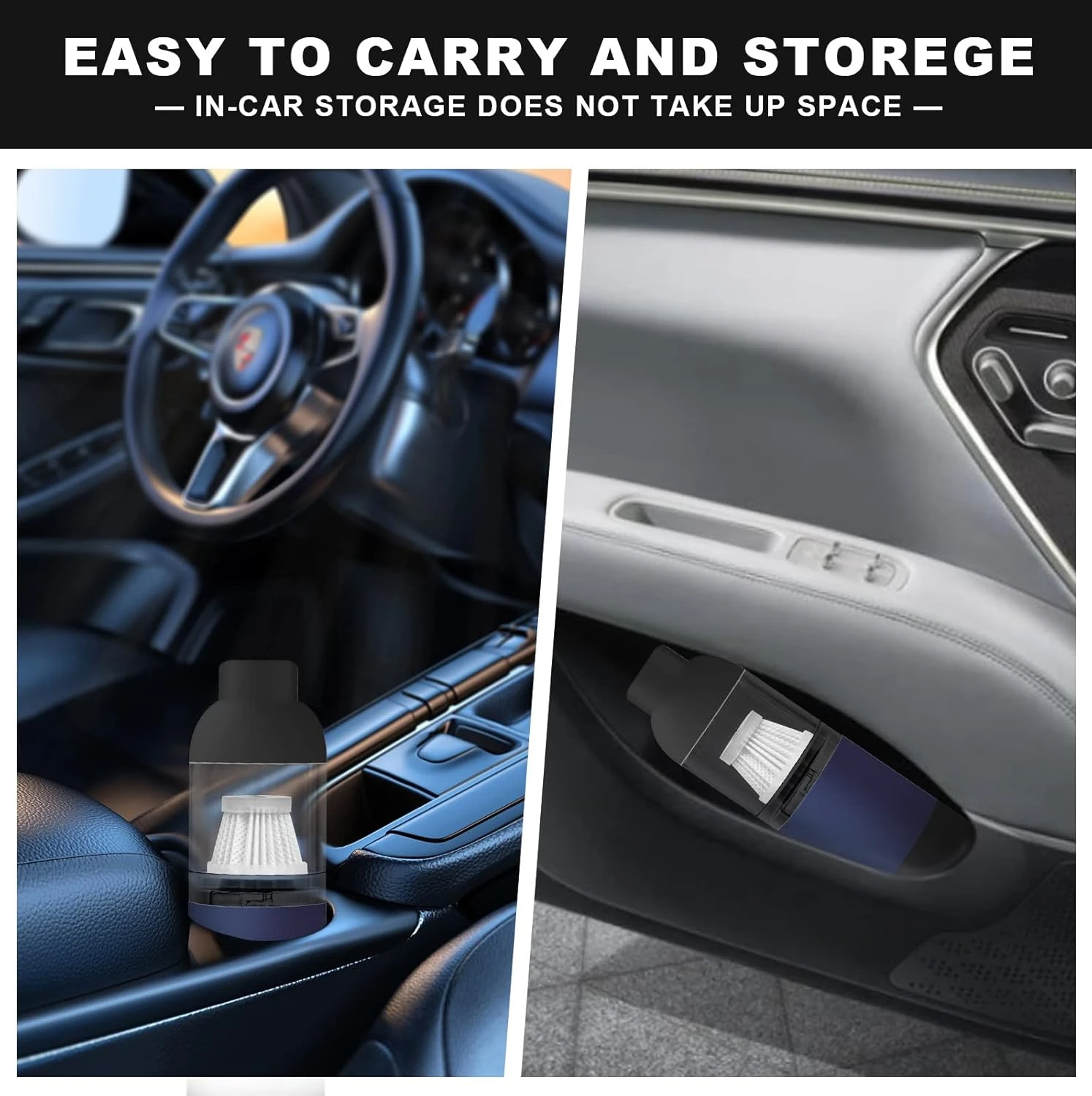 Imireux Small Handheld Car Vacuum Cordless, 2-Speed Powerful Portable Handheld Vacuum Cleaner For Car, Home & Office Pets Hair Cat Litter Cleaning (Bule) 6 Imireux Small Handheld Car Vacuum Cordless, 2-Speed Powerful Portable Handheld Vacuum Cleaner For Car, Home & Office Pets Hair Cat Litter Cleaning (Bule) - Image 6