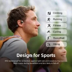 Flymory Bone Conduction Headphones Bluetooth 5.3, 2023 Upgraded Open Ear Headphones With Dual Mic, Sweat Resistant Wireless Earphones For Workouts And Running, Sport Headset With 12 Hours Playtime -Appliantrix Cheap Store 71GLxQUlAiL. AC SL1500