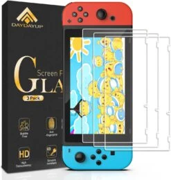 3 Pack] Daydayup Tempered Glass Screen Protector Compatible With Nintendo Switch - Transparent HD Clear Anti-Scratch Screen Protector For Nintendo Switch