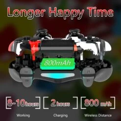 SZDILONG Wireless Controller For PS4 Gamepad Compatible With Playstation 4/Pro/Slim/PC,Double Shock/Bluetooth/Touchpad/Stereo Headphone Jack/Six-axis Motion Control/Charging Cable 12 SZDILONG Wireless Controller For PS4 Gamepad Compatible With Playstation 4/Pro/Slim/PC,Double Shock/Bluetooth/Touchpad/Stereo Headphone Jack/Six-axis Motion Control/Charging Cable -Appliantrix Cheap Store 71HO0hHfZyL. AC SL1500