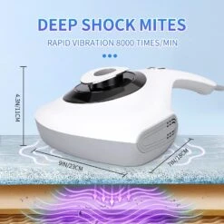 GENERIC Mattress Vacuum Cleaner,Handheld UV Bed Vacuum,Cable Mite Remover Cleaning Machine With 11KPa Powerful Suction，Effectively Removes Dust, Tiny Particles And Pollen -Appliantrix Cheap Store 71Hbbgjp2TL. AC SL1500