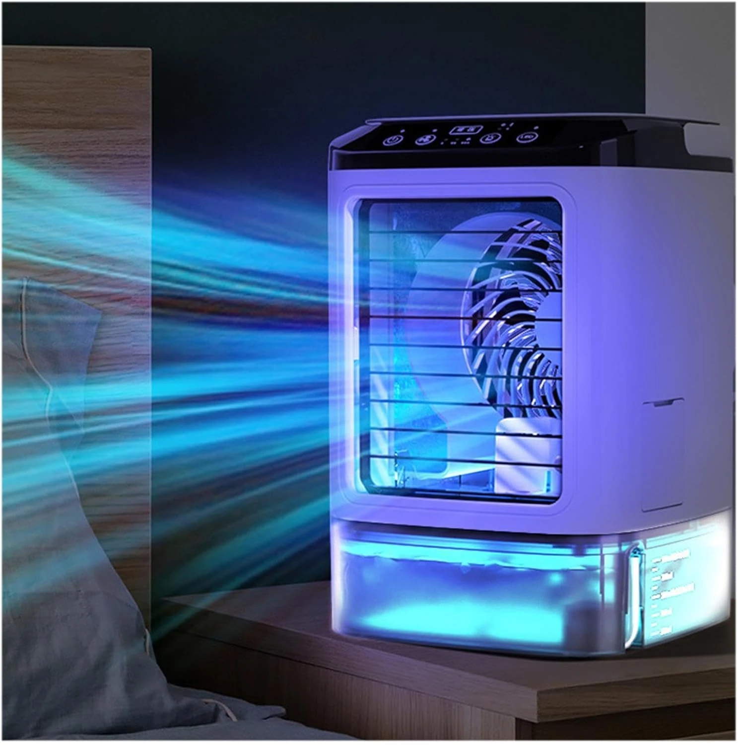 Car Air Conditioner, 900ml Water Tank,with Ice Box,3 Wind Speeds Air Cooler And Humidifier 3 Wind Speeds,Cooling Mist,7 LED Lights Air Cooler For Home For Home Travel Office 1 Car Air Conditioner, 900ml Water Tank,with Ice Box,3 Wind Speeds Air Cooler And Humidifier 3 Wind Speeds,Cooling Mist,7 LED Lights Air Cooler For Home For Home Travel Office