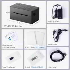 PEDOOLO Label Printer, Bluetooth Shipping Label Printer, 4x6 Thermal Printer For Shipping Packages, Compatible With Android, IOS, Windows, Mac, Chromebook, Amazon, Ebay, UPS, USPS, FedEx, Shopify 15 PEDOOLO Label Printer, Bluetooth Shipping Label Printer, 4x6 Thermal Printer For Shipping Packages, Compatible With Android, IOS, Windows, Mac, Chromebook, Amazon, Ebay, UPS, USPS, FedEx, Shopify -Appliantrix Cheap Store 71HnzFCOIdL. AC SL1500