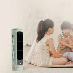Portable Air Conditioners, 3 Speeds Mute Portable Ac 2-8H Mini Air Conditioner With USB Desk Cooling Fan Head Shaking Quiet Personal Air Cooler For Home, Travel, Car, Office 10.8'' -Appliantrix Cheap Store 71HvuY j1rL. AC SL1500